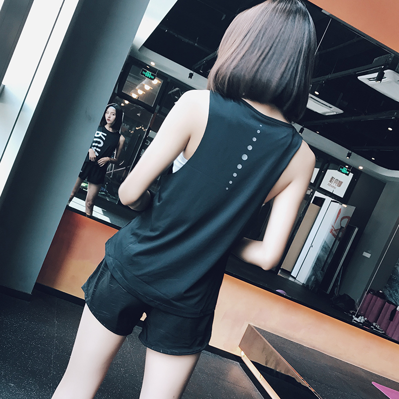 速干夏季速干宽松背心无袖健身