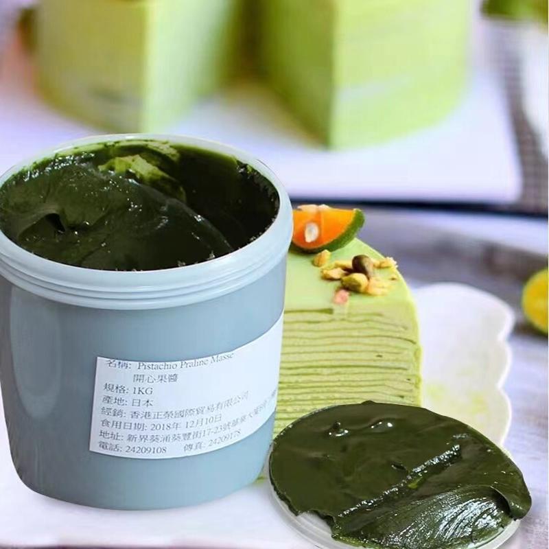 日本进口正荣开心果酱泥原装果泥蛋糕烘焙材料无添加浓郁绿色果酱
