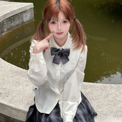 COSMEPRO春款JK学院风格裙衬衫