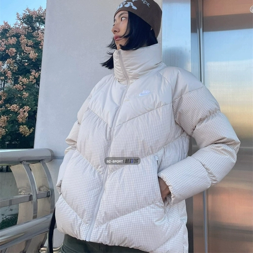 Nike, зимний ветрозащитный удерживающий тепло спортивный пуховик для отдыха, куртка