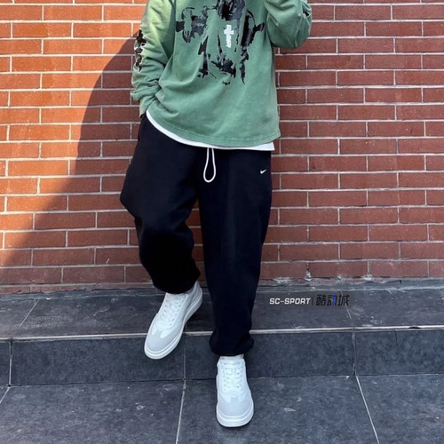 Nike耐克男秋冬加绒运针织动长裤