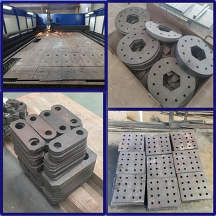 镀锌铁板钢板激光下料碳钢折弯焊接加工预埋板法兰异形件切割定制