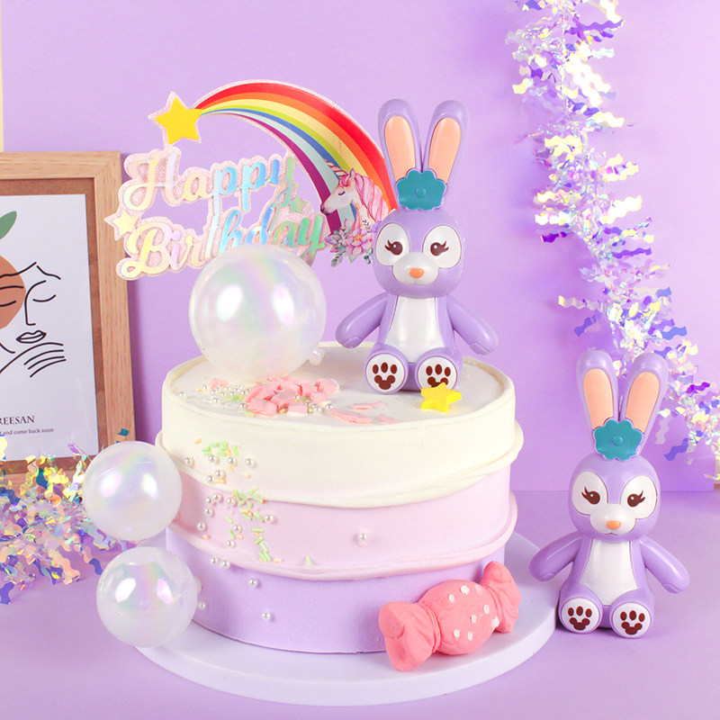 烘焙蛋糕生日宝宝女神生日蛋糕装饰摆件星黛露网红同款甜品台装扮