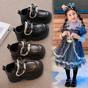 女童小皮鞋2025秋季儿童软底乐福鞋单鞋新款休闲鞋小女孩公主鞋子