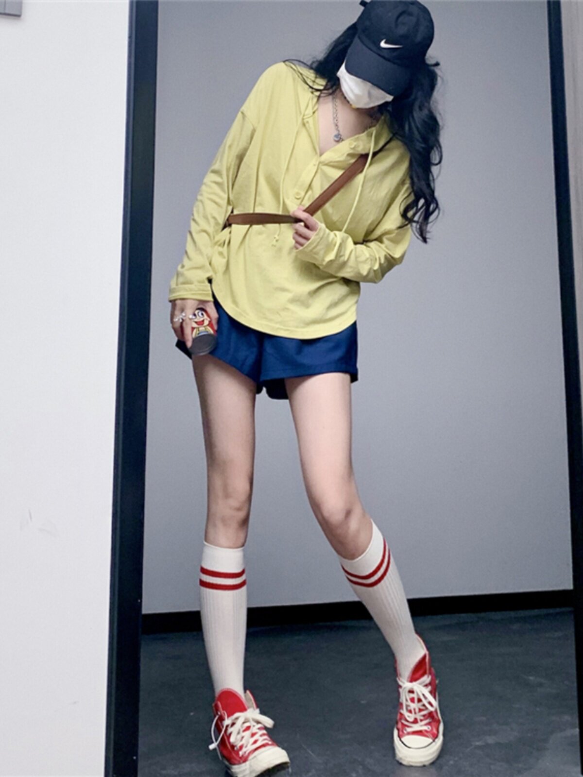 초가을 연령 감소 느슨한 반바지 대형 야외 캐주얼 스포츠 스타일 아침 러닝 슈트 여성 러닝을 위한 세련된 투피스 슈트