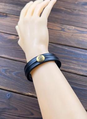 复古个性情侣款真皮百搭手镯