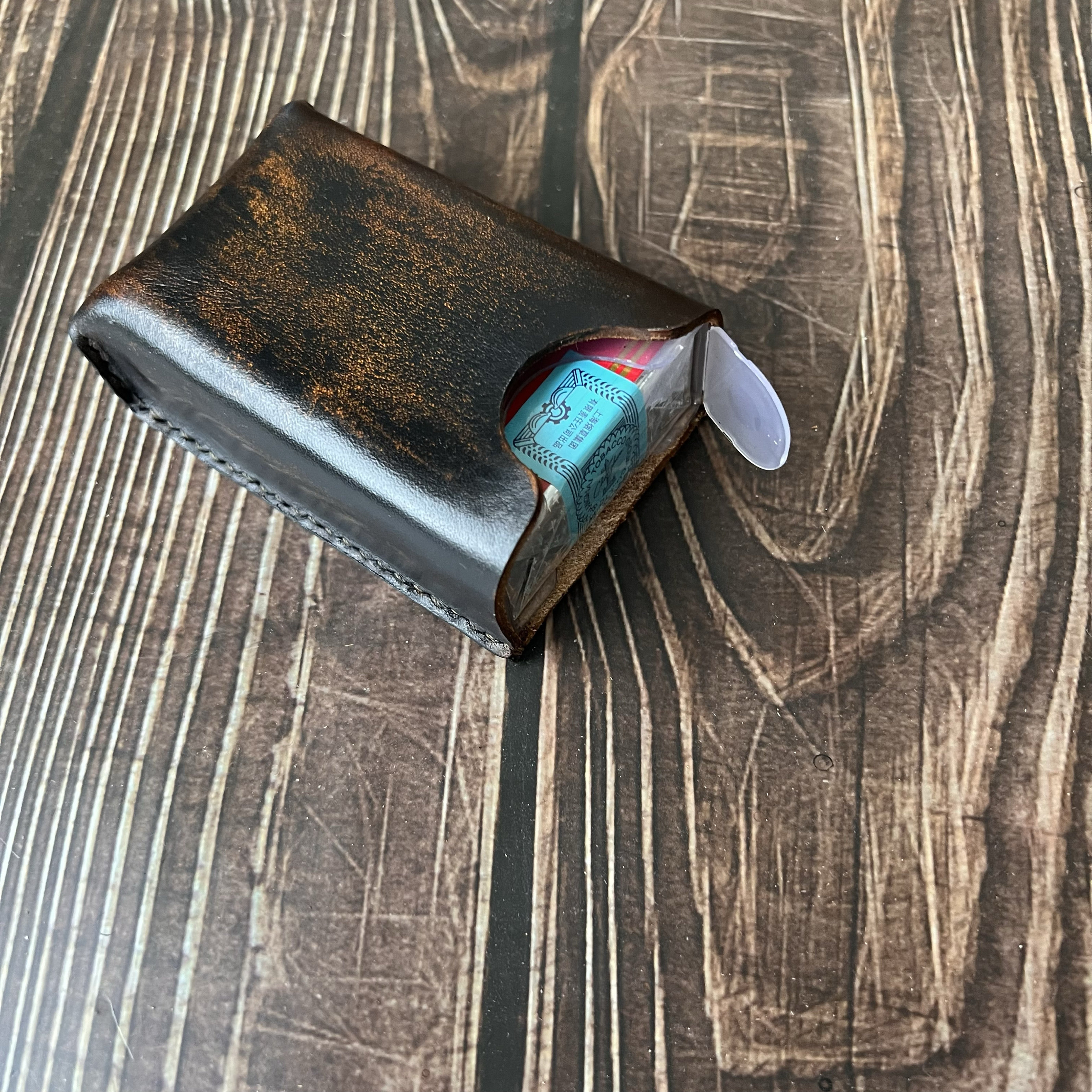 复古烟盒软包烟盒真皮便携超薄烟盒牛皮烟盒子头层牛皮手工制作