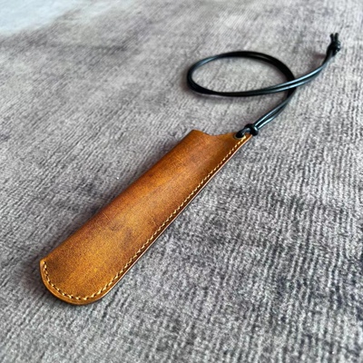 复古纯手工头层牛皮笔套凌美