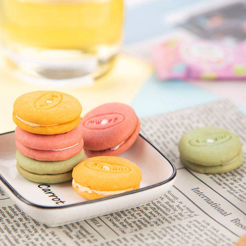 马卡龙夹心饼干网红零食早餐点心奶油饼干散装休闲一箱零食大礼包