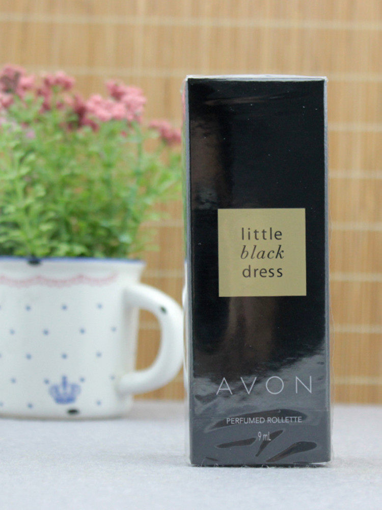 雅芳小黑裙走珠香水女士花香栀子清新持久淡香止汗露滚珠专柜正品