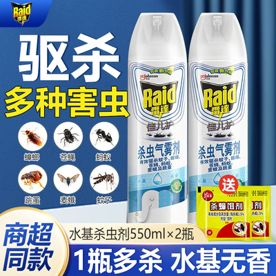 雷达佳儿护杀虫喷雾剂水基家用室内毒杀蚊子苍蝇蟑螂药窝端一无香