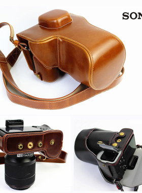 适用索尼微单相机包 A9 A7III A7II A7RM3 A7M2专用皮套 复古A7R4