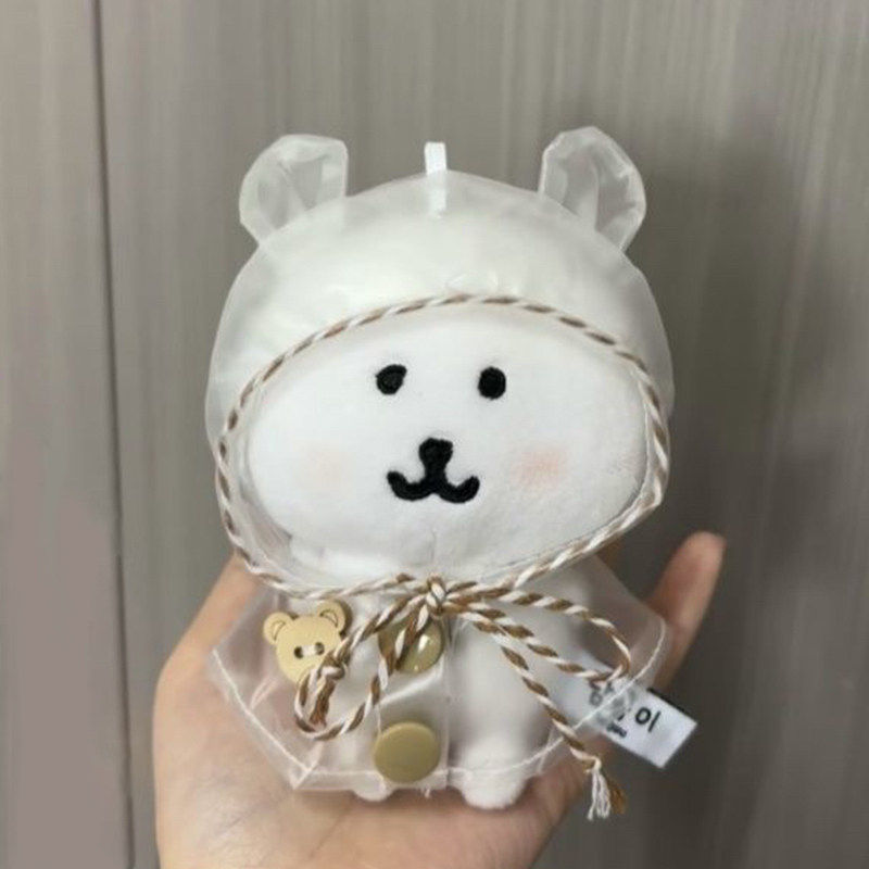 10cm雨衣斗篷labubu娃衣动物海星体自嘲熊衣服十厘米棉花娃娃