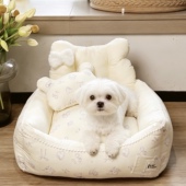 新品 通用棉 韩国出口靠背小熊沙发窝保暖猫窝狗窝床垫子四季