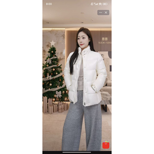 外胸围100衣长59 200克 mocn系列小蛮腰90白鹅绒外套 YUAN