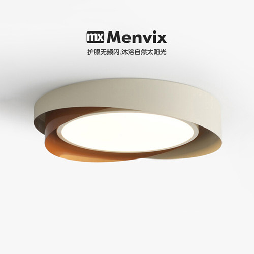 意式极简吸顶灯圆形设计师主卧灯