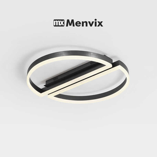 灯饰网红温馨房间灯 Menvix北欧卧室灯简约现代led吸顶灯创意个性