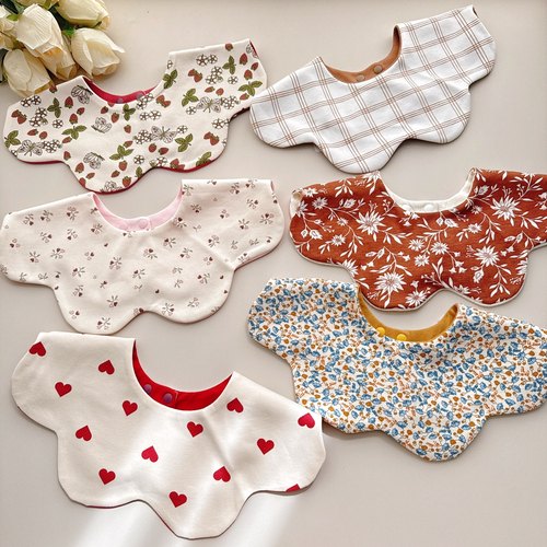 双面纯棉小围嘴口水巾