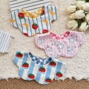 韩系ins纯棉纱布口水巾婴儿花瓣围兜宝宝口水兜花边小围嘴