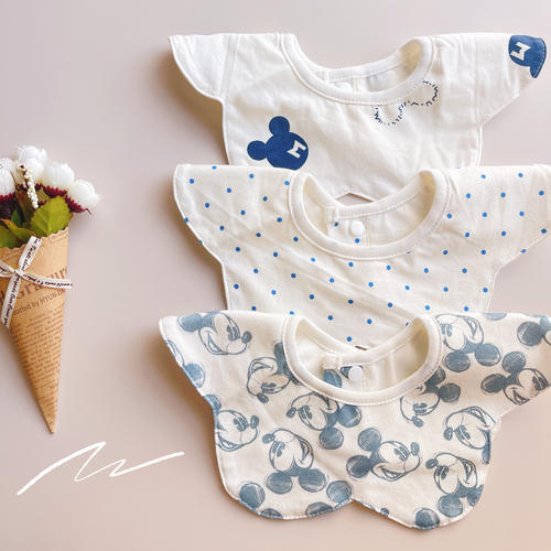 口水巾纯棉围嘴可爱卡通