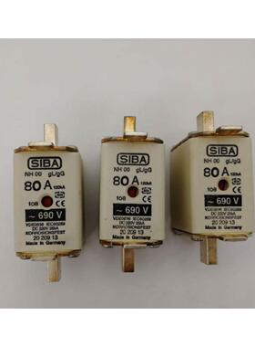 议价 西霸SIBA NH00 熔断器保险丝 2020913 125A 80A 690V