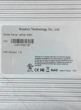 议价科洛理思工业级5端口紧凑型乙太网交换机JetNet2005,