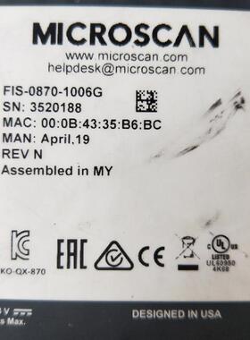 议价机迈斯肯 3520188 FIS-0870-1006G QX-870