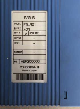 议价机 横河 YOKOGAWA F3LR01-0N/A