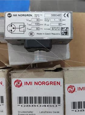 议价NORGERN诺冠压力开关0880460自M12 3芯插口