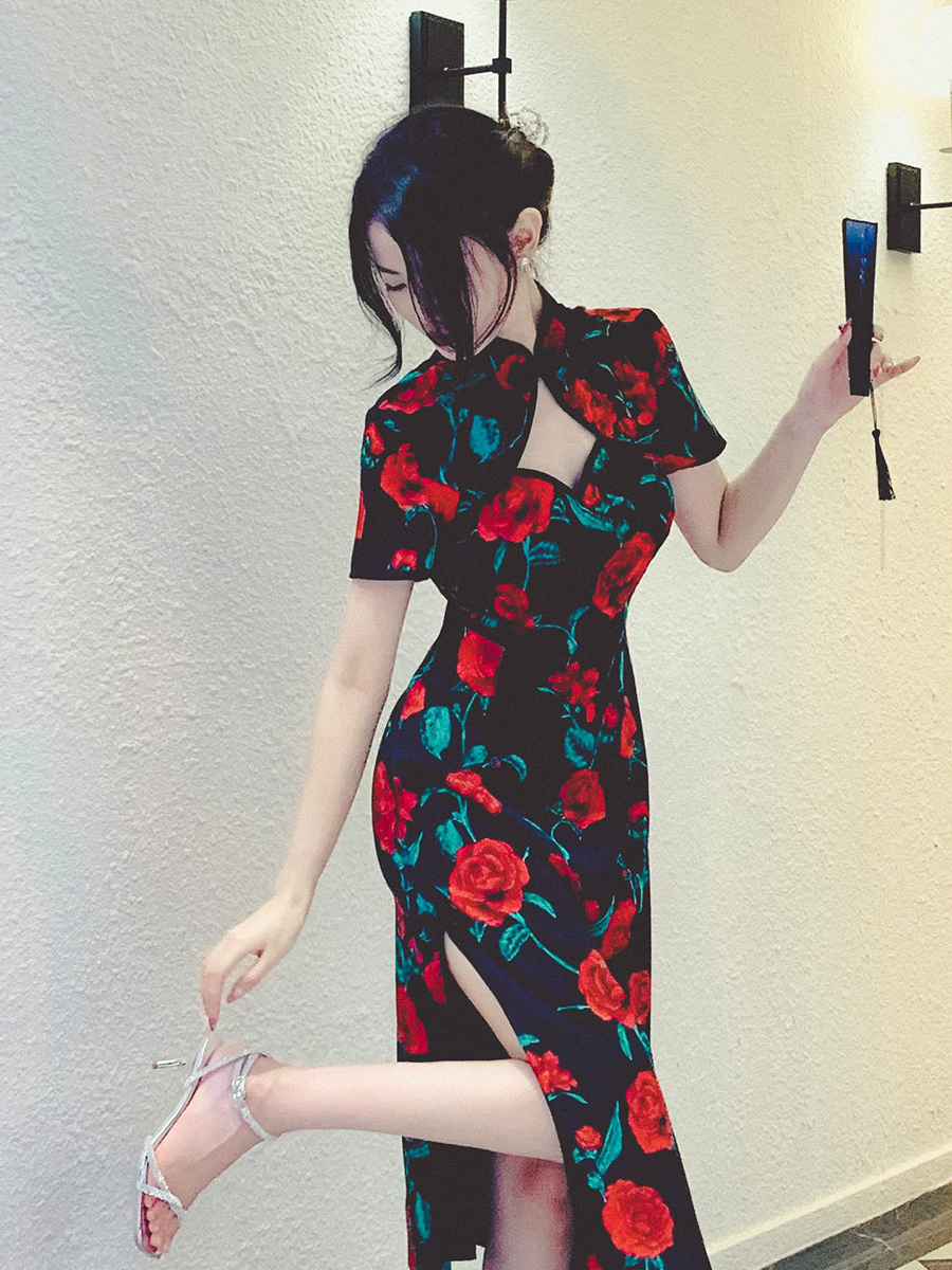 Genuine retro lightweight cheongsam, light style