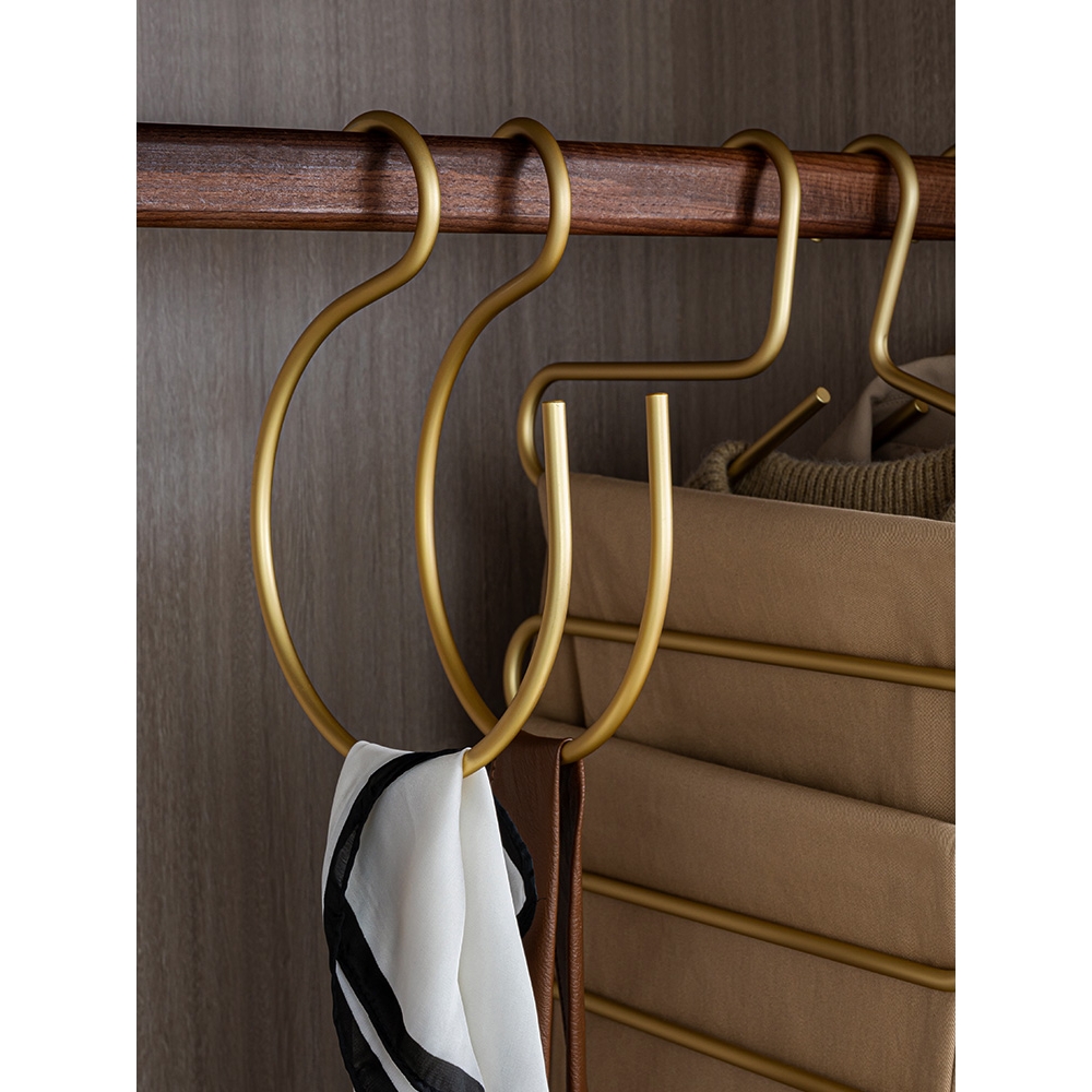 家用S型多功能挂钩太空铝金属挂钩晾衣架毛巾围巾丝巾帽子挂衣架