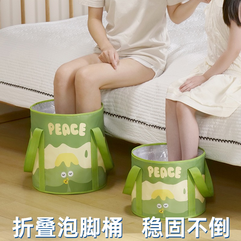 儿童泡脚桶可折叠小号容所恒温加高过小腿保温家用洗脚盆便携脚盆