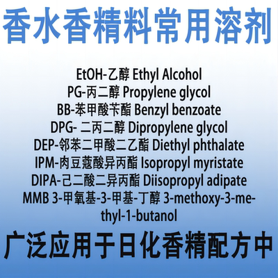 香水常用溶剂具有较好的互溶性