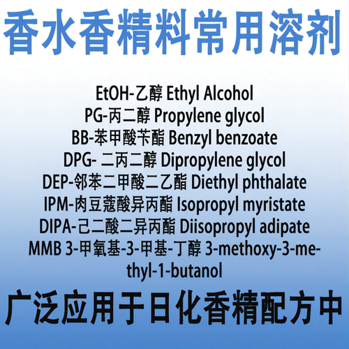香水常用溶剂具有较好的互溶性