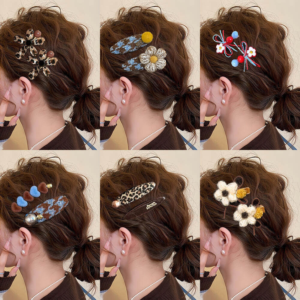 秋冬高级感发夹女边夹侧边刘海碎发夹高端前额bb夹一字夹发卡头饰