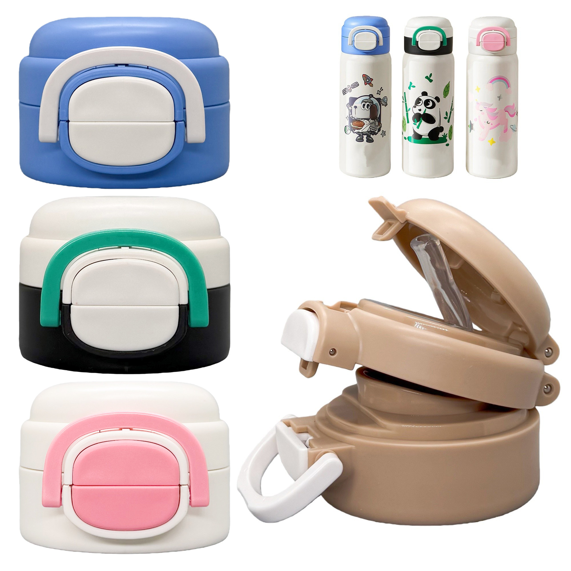 苏泊尔儿童保温杯双饮盖吸嘴吸管