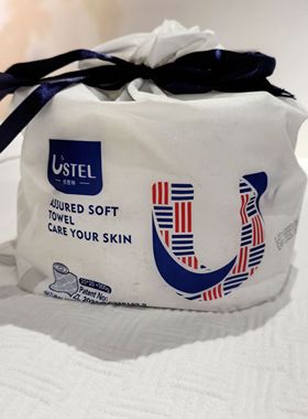 USTEL一次性洗脸巾卷筒式加大加厚洁面巾女干湿两用棉柔巾洗面巾