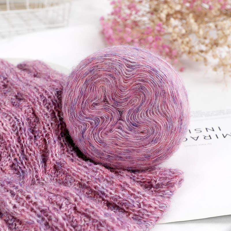 炫彩羊毛喷毛纱毛线团