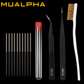 3D打印机配件MK8 E3DV6喷嘴清理钻头不锈钢清洁针通孔工具套件