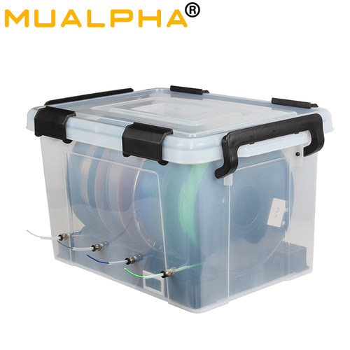 四盘3D打印耗材干燥箱 pla耗材防尘防潮密封干燥盒1kg料盘拓竹A1