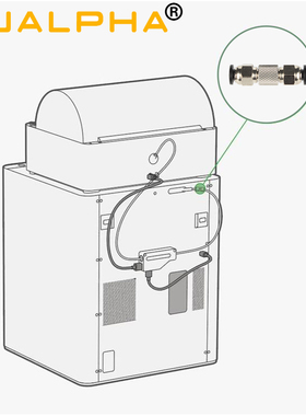 3D打印机拓竹X1C/P1P/P1S送进料管接头 铁氟龙PTFE管气动快插头