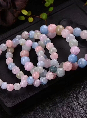 天然水晶摩根石多宝手链