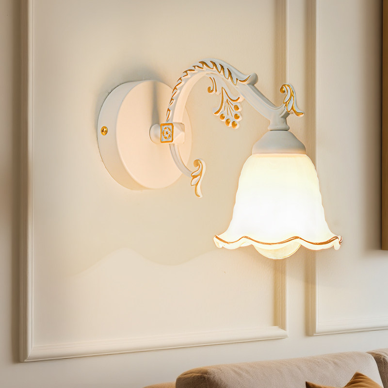 欧式led壁灯轻奢风客厅背景墙灯卧室床头灯玄关阳台灯过道楼梯间