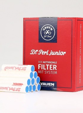 德国VAUEN华云9mm烟斗烟嘴滤芯活性炭过滤芯40粒装