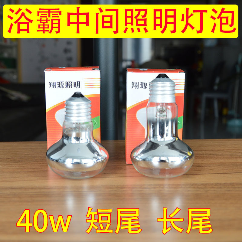 浴霸照明灯泡白光暖光7w9w40wLED款灯泡E27螺口R63R80中间照明灯