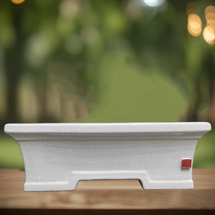 陶瓷特大号长方形花盆岭南盆景马槽盆裂纹釉三角梅簕竹罗汉松黄杨