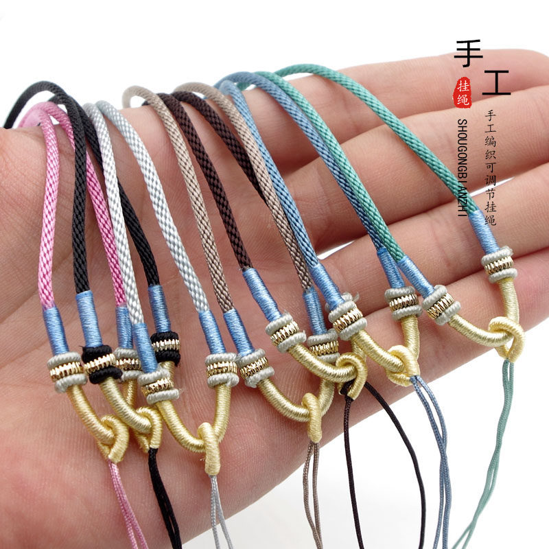 手工编织挂绳玉器翡翠玛瑙挂件绳子男女项链挂件金线结绳上下可调,饰品/流行首饰/时尚饰品新,绳,淘宝优惠券,粉丝福利购,淘宝优惠卷