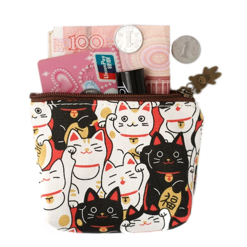 Бумажник, милая сумка через плечо с молнией, мультяшный ультратонкий брендовый кошелек