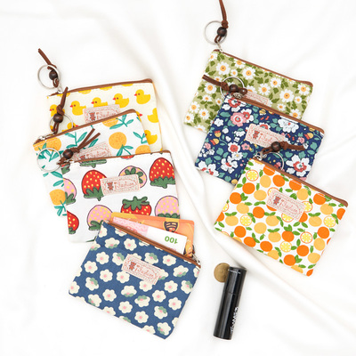 taobao agent Square fresh wallet, soft shoulder bag, card holder, small bag