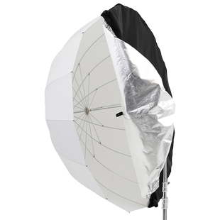 神牛抛物线反光伞影棚柔光罩摄影灯人像折叠柔光布室内户外白布罩